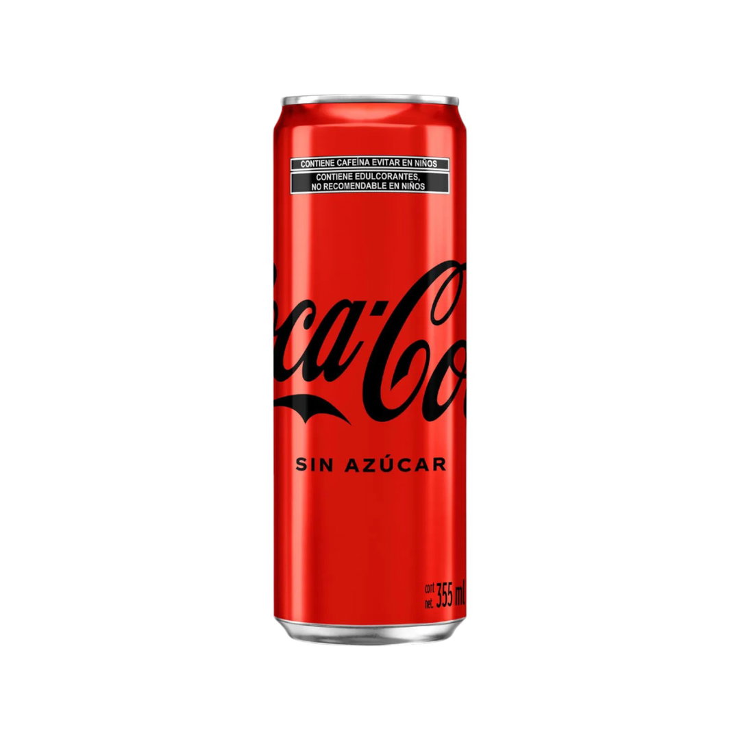 X COCA-COLA Sin Azucar 355 ML LAT 24 PZ