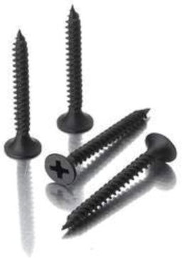 AK KEMCO Black Wall Screws