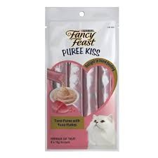 Purina Fancy Feast Tuna Puree Cat Treats with Tuna Flakes