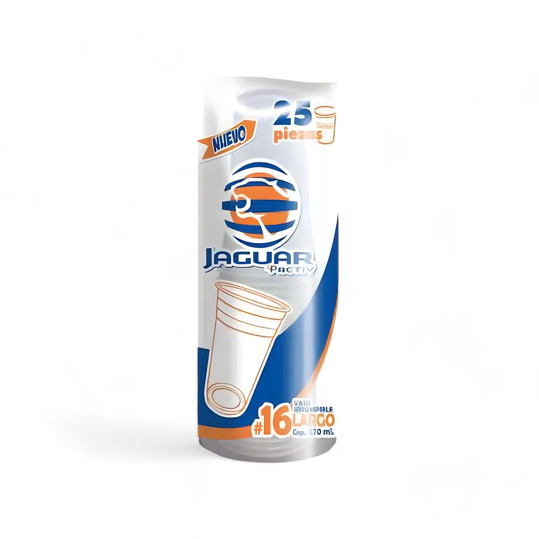VASO JAGUAR 16 0Z 25 PZ (SIN TAPA)