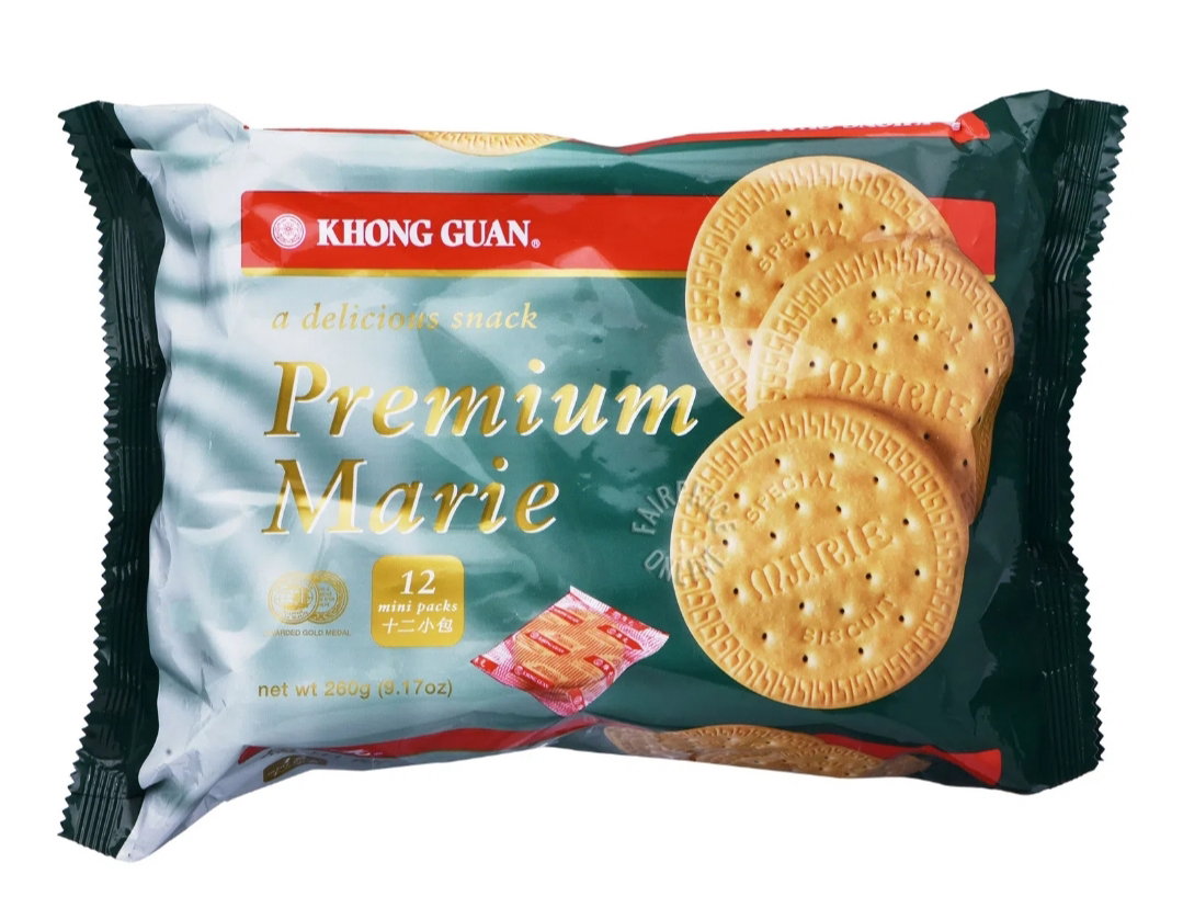 Khong Guan Biscuits - Premium Marie | 260g (12 packs)_0