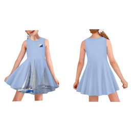 2024100632-B Girl Dress Sleeveless