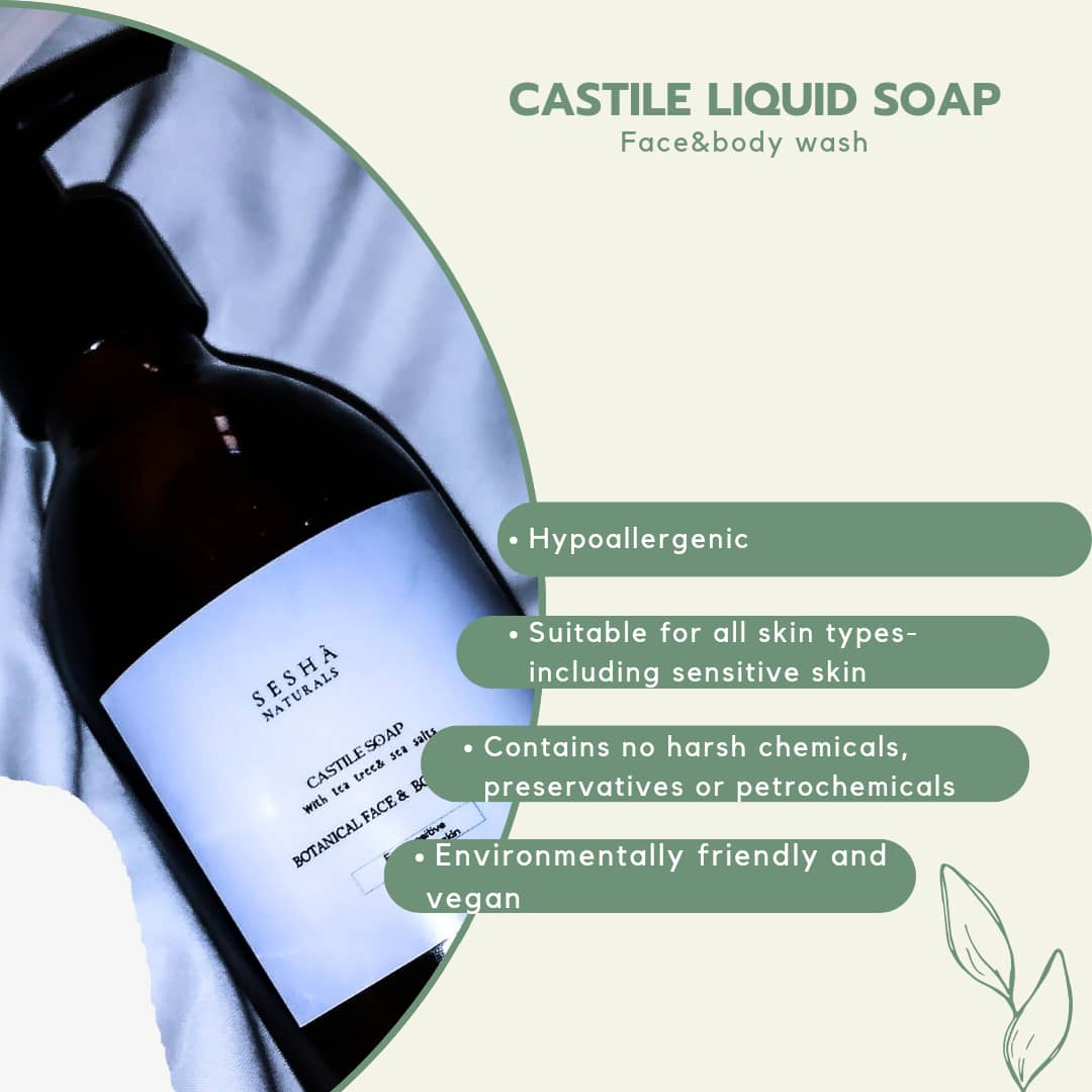 Castile liquid soap 200ml