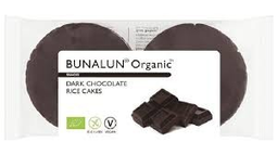 Bunalun Organic Rice Cakes Coated with Dark Chocolate - vegan  gluten free