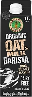 Organic Larder Organic Oat Drink Barista - dairy free no added sugar