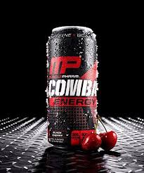 MusclePharm Combat Energy Drink Black Cherry Flavor - sugar free calories free