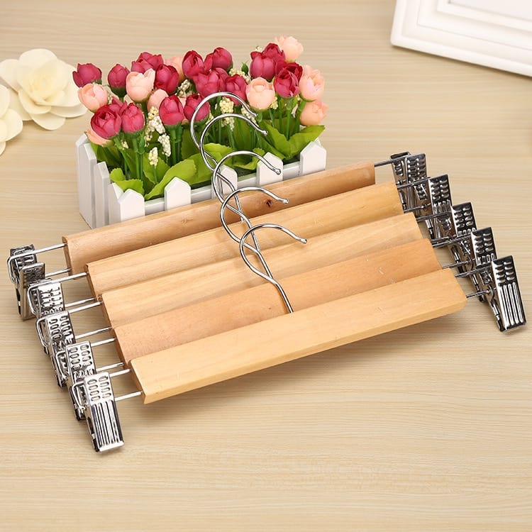 14"/28cm high Grade Natural Wooden Hangers _1