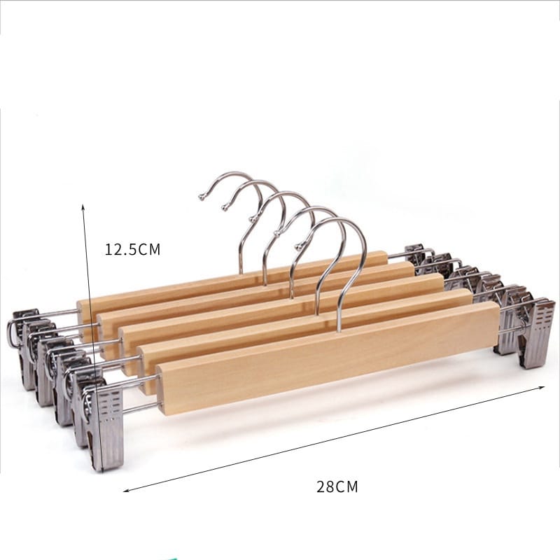 14"/28cm high Grade Natural Wooden Hangers _2