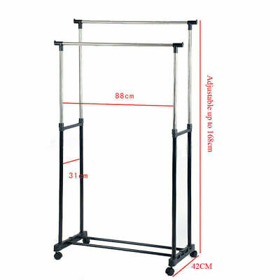  multi-functional clothes rack with wheels_1