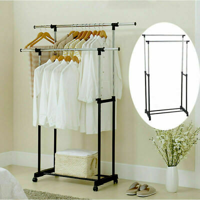  multi-functional clothes rack with wheels_2