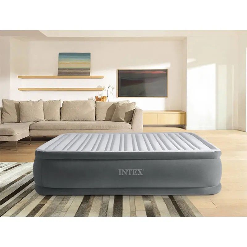 Intex double mattress with inbuilt pump _0