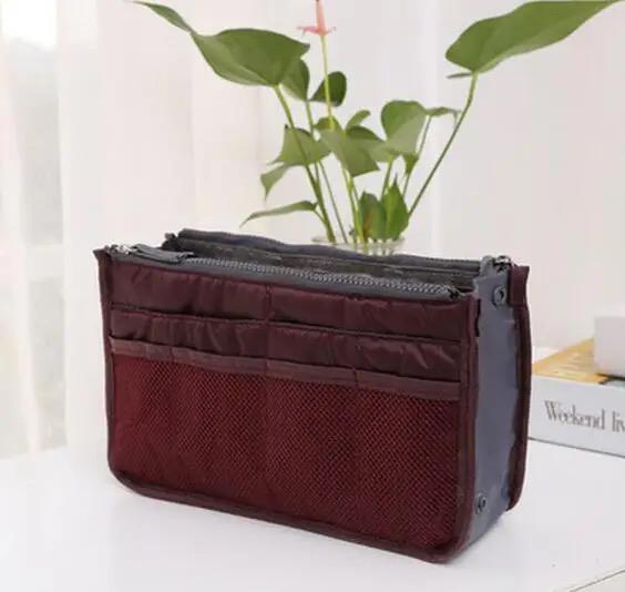 Nylon Travel Insert Organizer Handbag Purse Large Liner Makeup Cosmetic _0