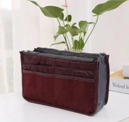 Nylon Travel Insert Organizer Handbag Purse Large Liner Makeup Cosmetic 