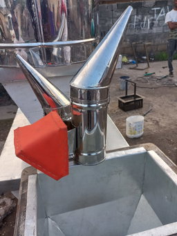 Beehives and honey processing accessories.