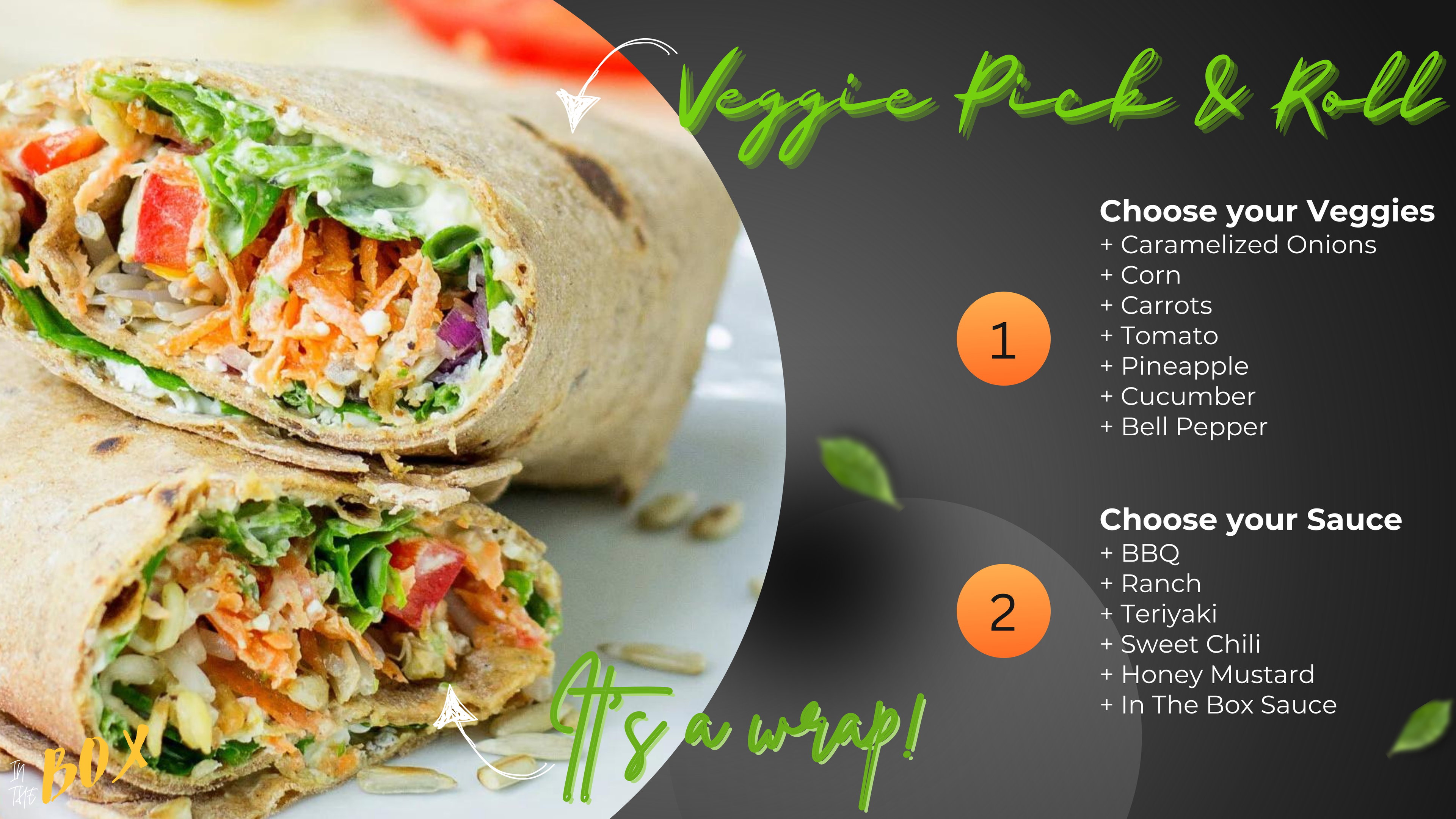 Pick & Roll | Veggie Wrap + Fries