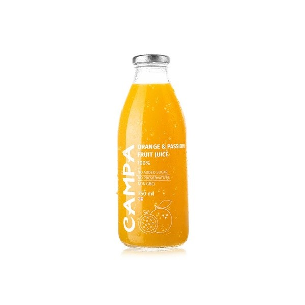 Campa Long Life Orange & Passion Fruit Juice - GMO free  preservatives free  no added sugar_0