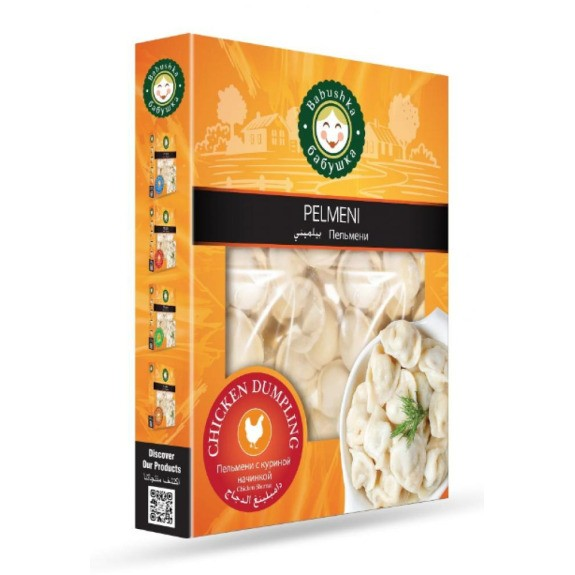 Babushka Frozen Pelmeni Dumplings Filled with Chicken_0
