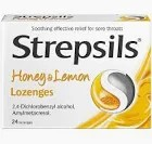 Strepsils Soothing Lozenges Honey & Lemon Flavor for Sore Throat_0