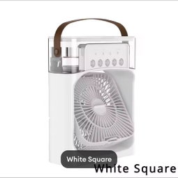 Ice Fan, Air Cooler & Humidifier - 5-Hole Spray USB Fan, Desktop Air Conditioning Unit for Dormitory, Office Use, & Room