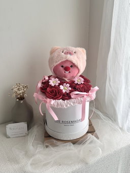 Big Loopy Soap Rose White Box 