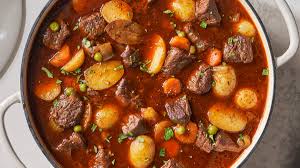 Beefstew with Starch - Plate meant for two people