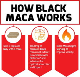 FORCE FACTOR BLACK MACA 60 CAPSULES