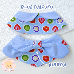 Blue Daifuku Ribbon Collar (Premium)