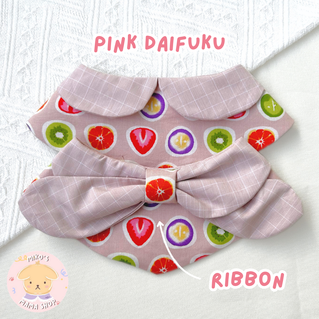 Pink Daifuku Ribbon Collar (Premium)_1