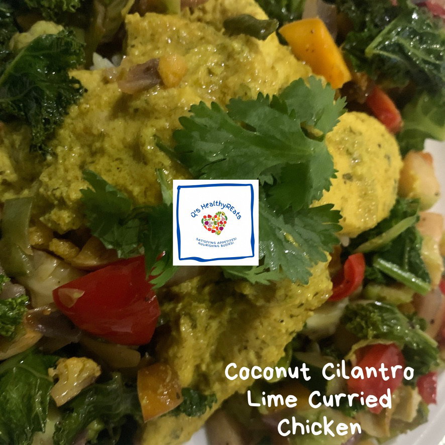 Coconut Cilantro Lime Curried Chicken