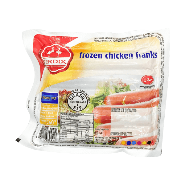 PERDIX CHICKEN FRANK SAUSAGES 340GM