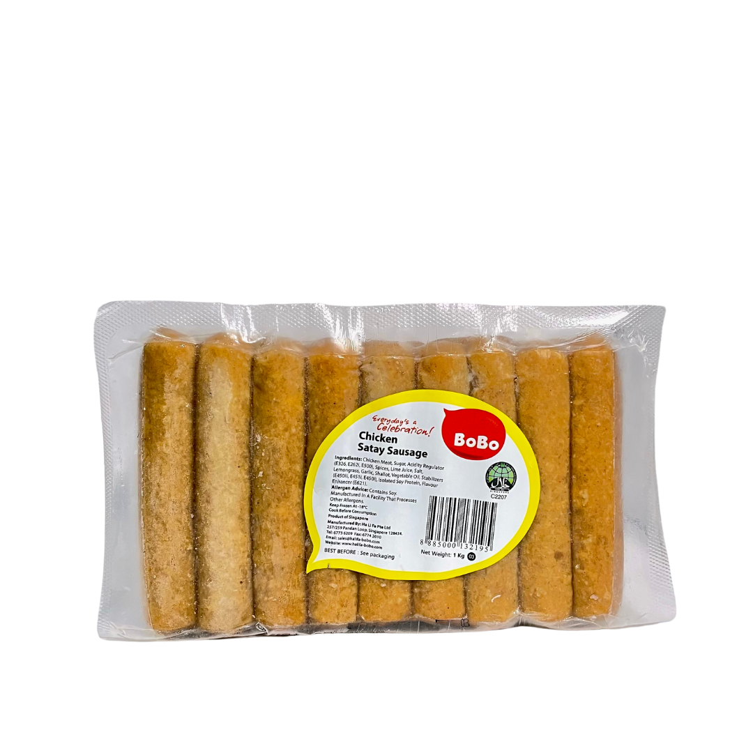 BOBO CHICKEN SATAY SAUSAGES 1KG