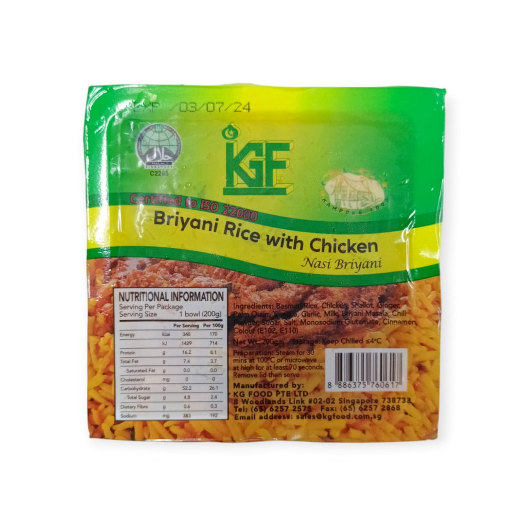 KGF BRIYANI RICE WITH CHICKEN 200GM