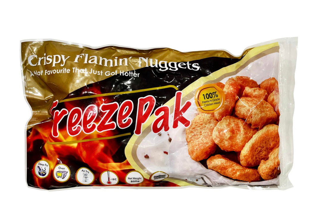 FREEZEPAK CHICKEN NUGGETS SPICY 800GM