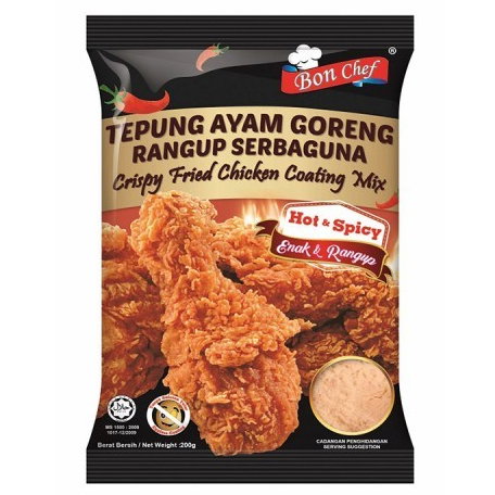 BON CHEF TEPUNG AYAM GORENG HOT N SPICY 1KG