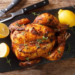 Roasted Whole Chicken - فرخة مشوية فرن