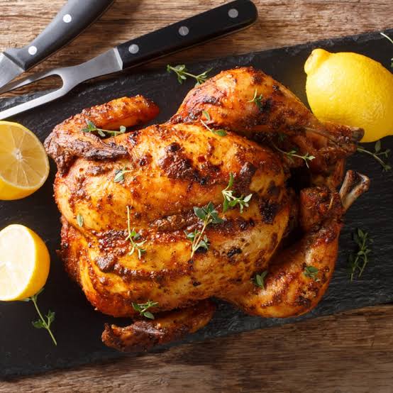 Roasted Whole Chicken - فرخة مشوية فرن