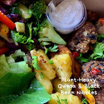 Plant-Heavy Quinoa & Black Bean Nibbles