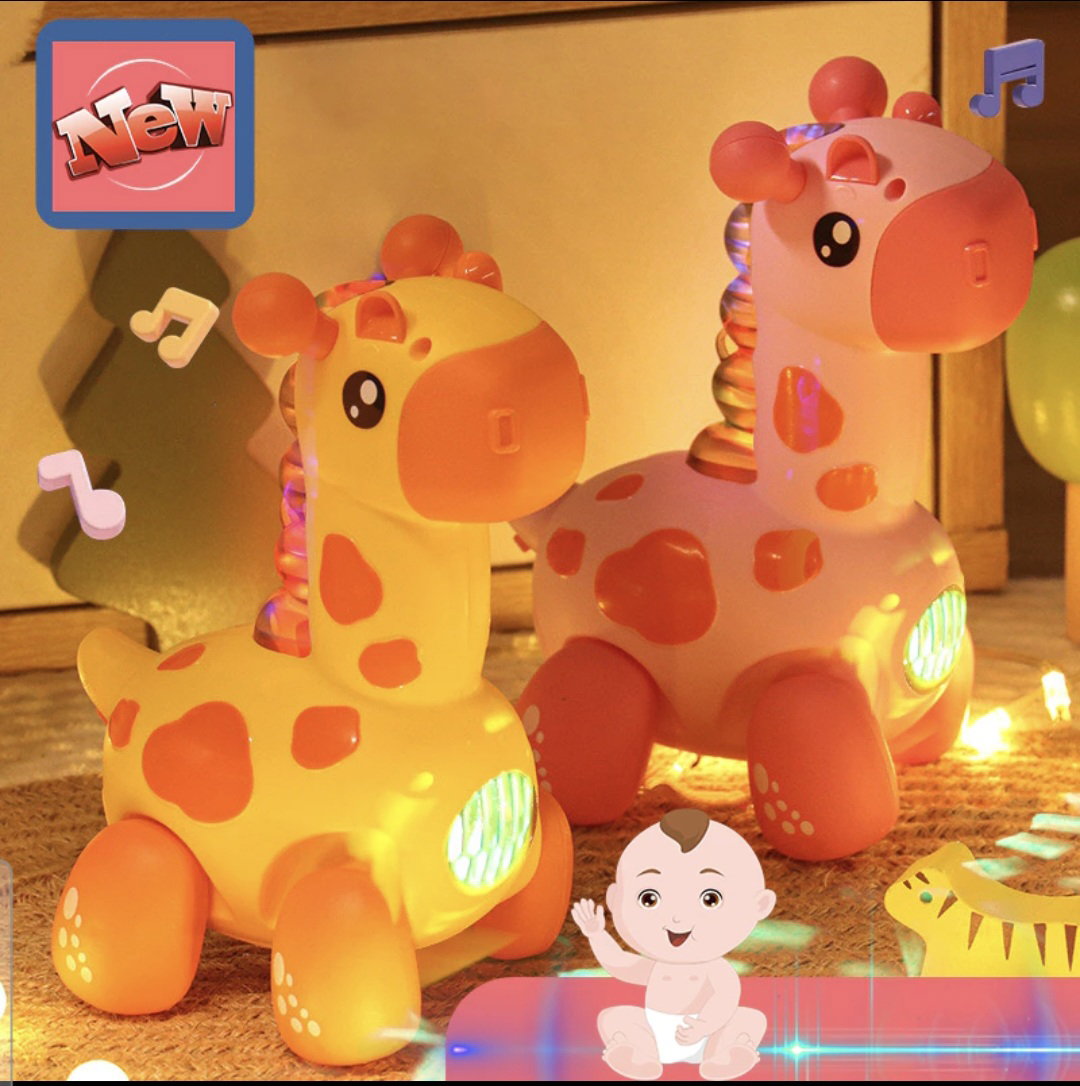 Jolie girafe avec musique et lumière Enfant  à partir de 6 mois+_3