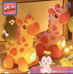Jolie girafe avec musique et lumière Enfant  à partir de 6 mois+