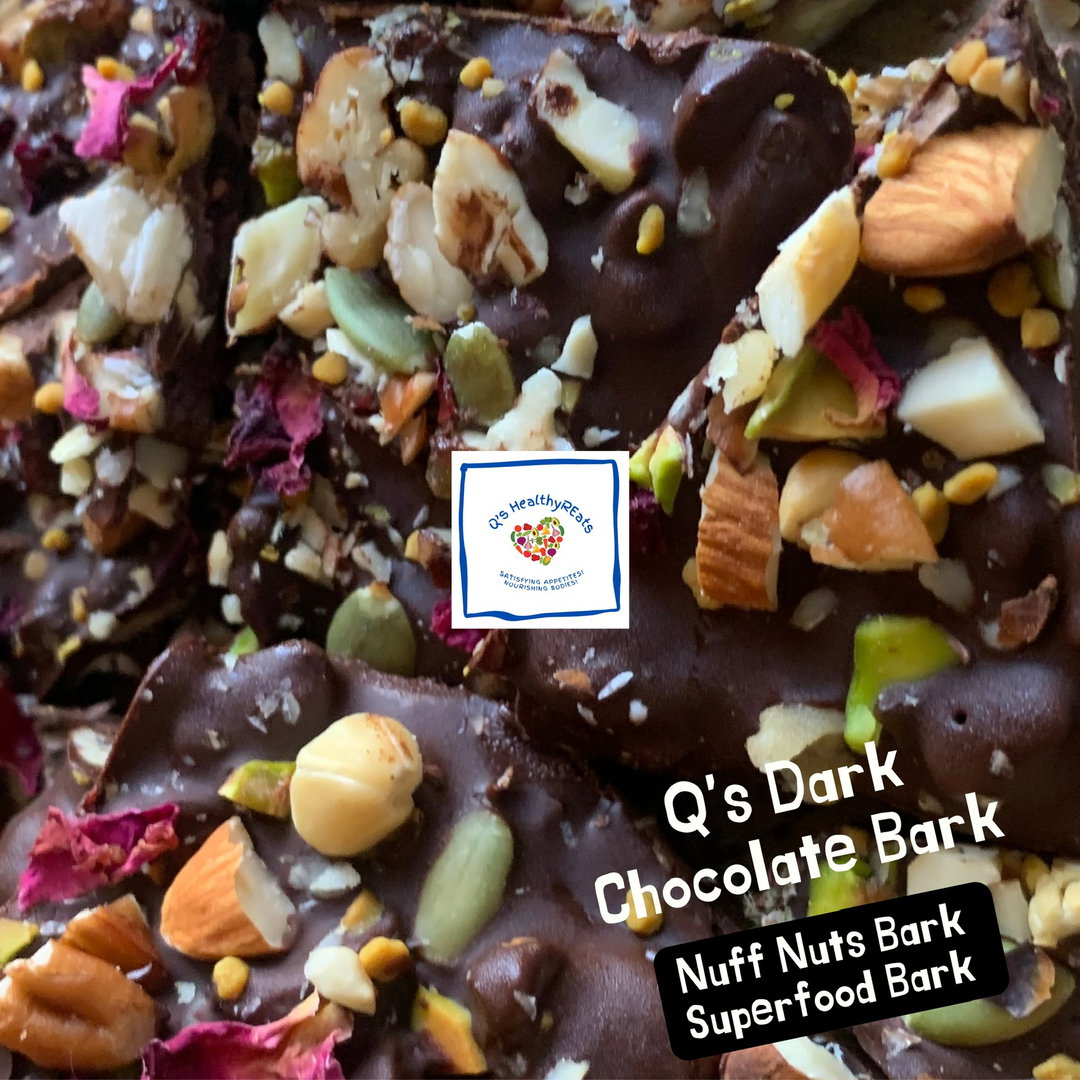 Q's Dark Chocolate Bark