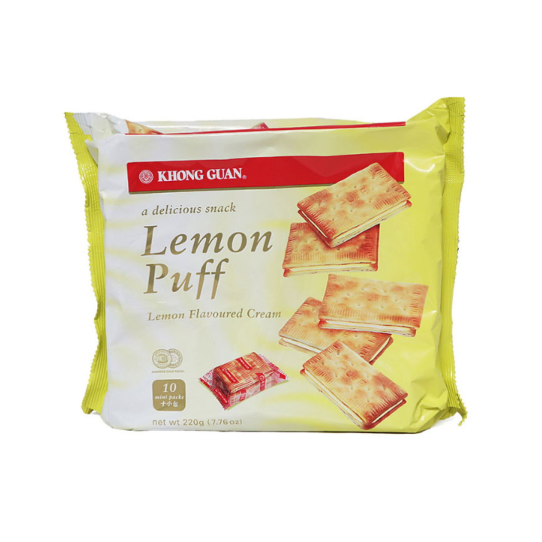 Khong Guan Biscuits - Lemon Puff | 260g (12packs)
