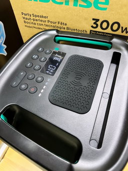 Hisense Party Rocker Bluetooth rechargeable speaker with 2 wireless microphones