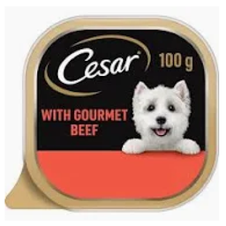 CESAR DOG FOOD TINS GOURMET BEEF 100g