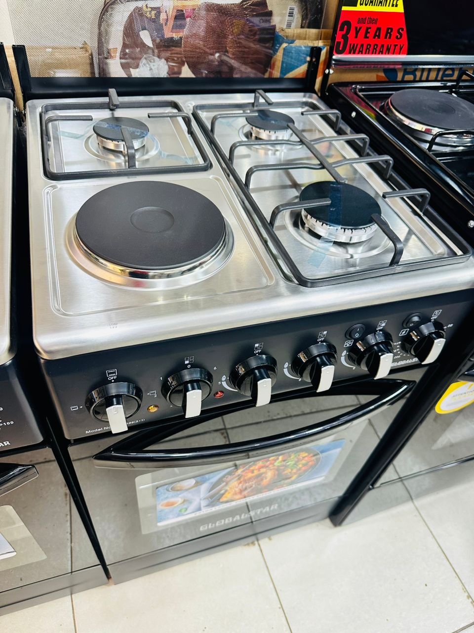 Globalstar 3+1 electric gas cooker oven 50x50cm