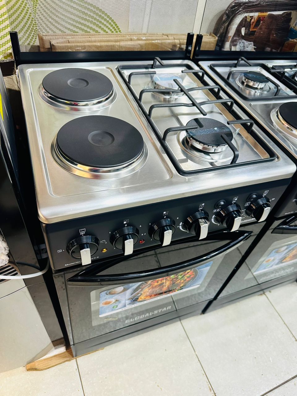 Globalstar 2+2 electric gas cooker oven 50x50cm