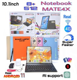 Idino Notebook Mate 4x Android PC Tablet 512GB ROM, 8GB RAM, 10", BT wireless keyboard + Free gifts