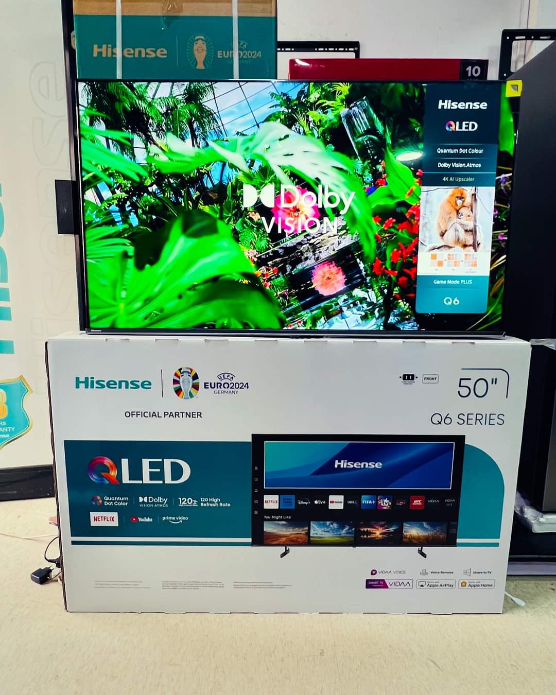Hisense 50 inch QLED 4K UHD Smart TV Q6 Series Quantum dot 120 high refresh rate_0