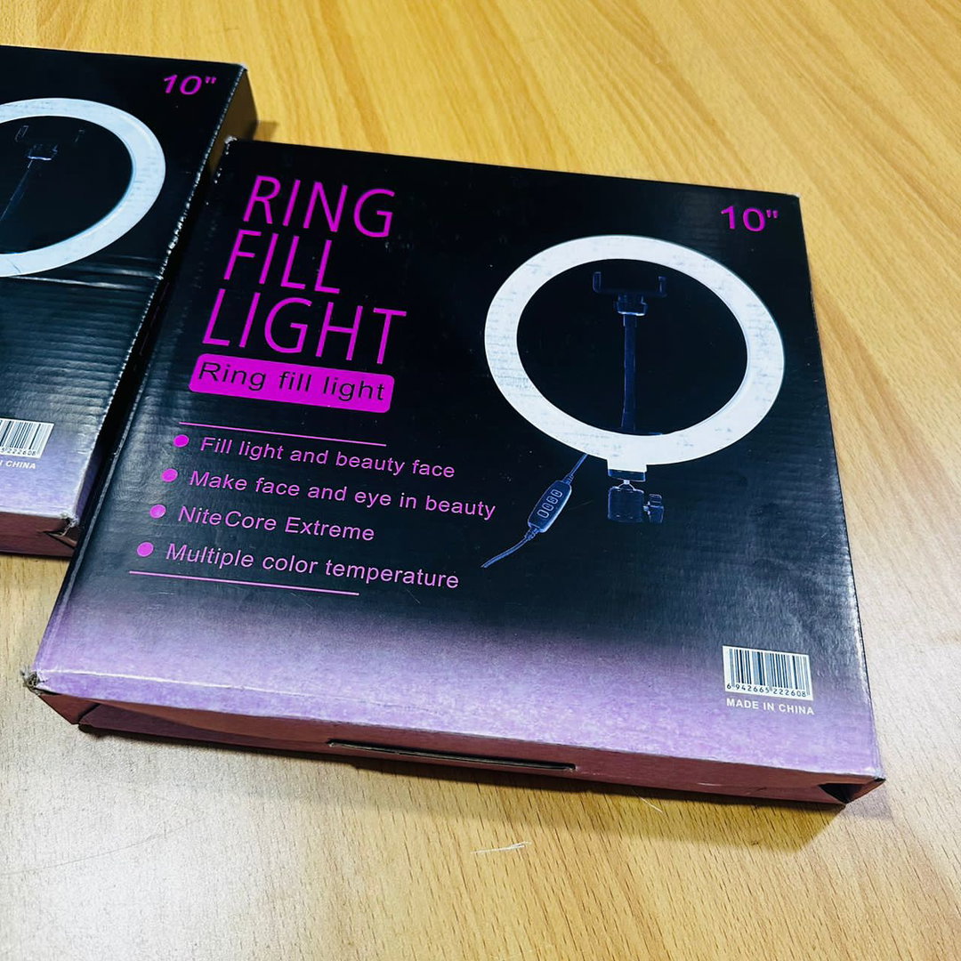 Ring fill light 10 inches soft light and colors