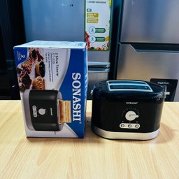 Sonashi 2 Slice Bread Toaster ST-209 – Countertop Toaster w/ Heating Control, Pilot Lamps, Detachable Crumb Tray