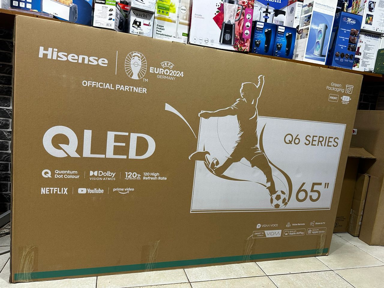 Hisense 65 Inch QLED, Q6 Series, UHD 4K 65Q6N Smart VIDAA TV (2024)_0